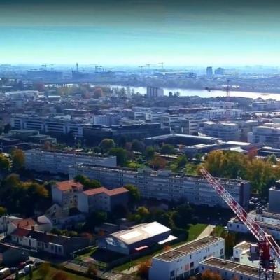 Photo de Bordeaux en vue aérienne par drone