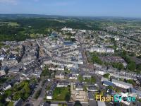 Photo de Vire en Normandie en prise de vue aérienne par drone