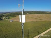 Photo inspection antenne par drone en vue aérienne