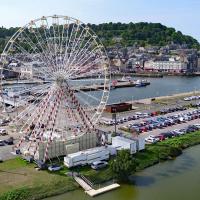 Photographie aérienne de Honfleur en Normandie
