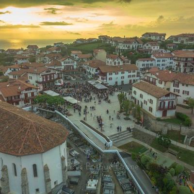 Photographie aérienne de la ville de Bidart par drone