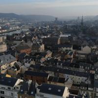 Photographie aérienne par drone de Fécamp en Normandie