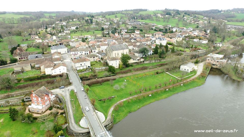 Photographie aérienne par drone de Saint-Victurnien