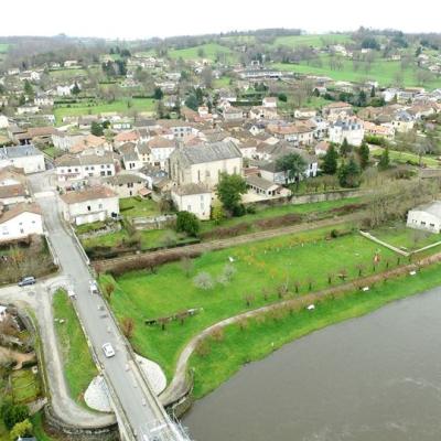 Photographie aérienne par drone de Saint-Victurnien