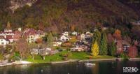 Photographie de Chavoires en automne, sur les bords du lac d'Annecy