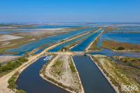 photographie par drone les Salins du Midi, Aigues Mortes en Camargue