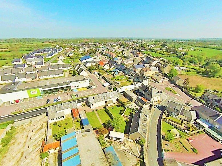 Picauville vue du ciel Normand par un drone