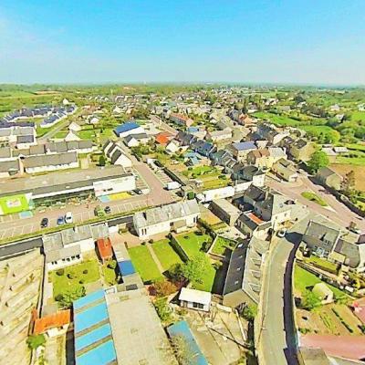 Picauville vue du ciel Normand par un drone