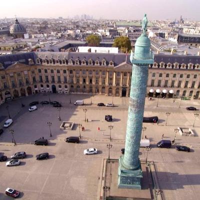 Place Vendôme à Paris photographiée par un drone