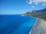 Plage de Corse photographiée par un drone