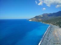 Plage de Corse photographiée par un drone