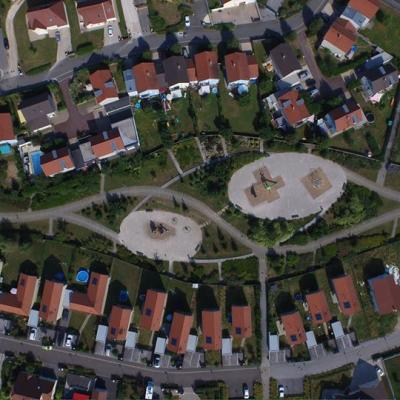 Quartier de Planoise Besançon photographie aérienne
