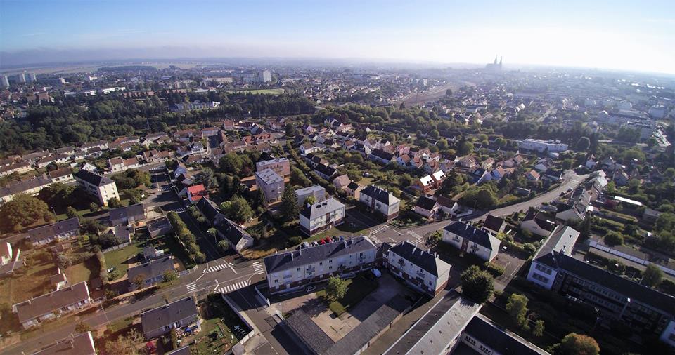 Photo aérienne de Chartres photographiée drone