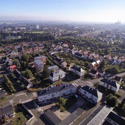 Photo aérienne de Chartres photographiée drone