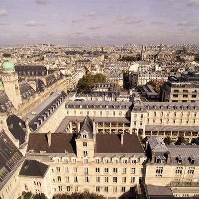 Prise de vue aérienne par drone du 5eme arrondissement Paris