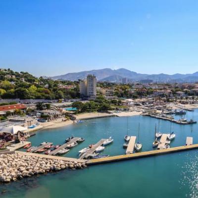 Pullman Palm Beach de Marseille en vue aérienne