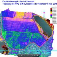 Images de type NDVI pour exploitation agricole ou viticole