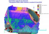 Images de type NDVI pour exploitation agricole ou viticole