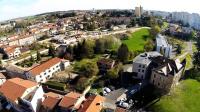 Ville de Rillieux la pape en vue aérienne de drone