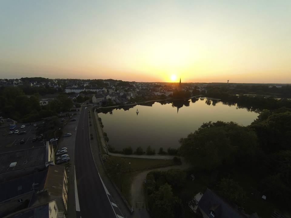 Rosporden, photo aérienne par drone