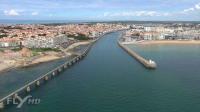 Sables-d'Olonne en vue aérienne par drone