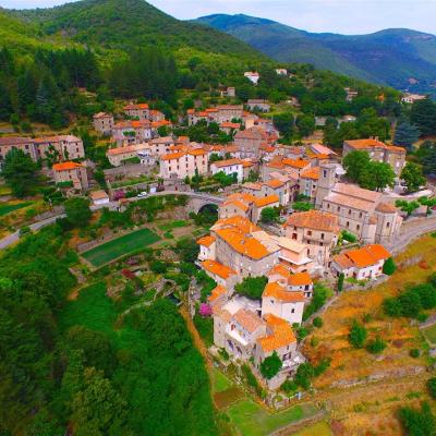 Saint-André-de-Majencoules, photo aérienne par drone en Occitanie