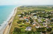 Saint Germain sur Ay dans la Manche en vue aérienne