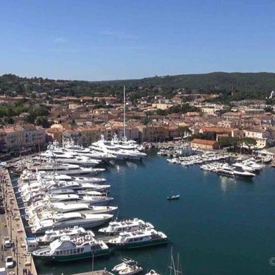 Saint-Tropez en vue aérienne photographié par drone