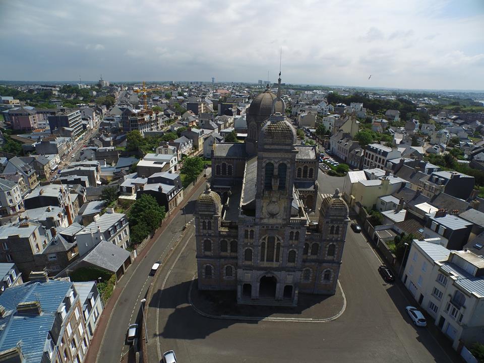 St Paul, Granville photographié par un drone dans la Manche