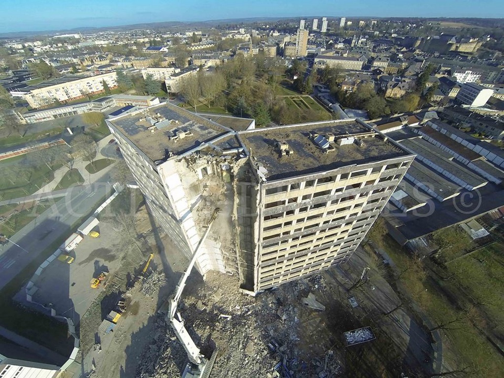 Photo de suivie chantier en vue aérienne par drone