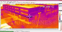 Thermographie aérienne par  image infrarouge prise d'un drone