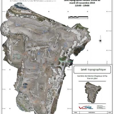 Topographie drone avec orthophoto pour courbes de niveau