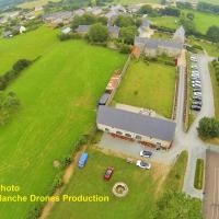 Tourville sur Sienne dans la Manche en vue aérienne