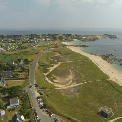 Village de Trégunc vue du ciel par un drone