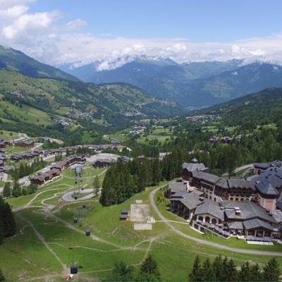 Valmorel, photo aérienne par drone en Savoie