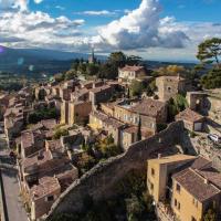 Village de Bonnieux photographie par un drone