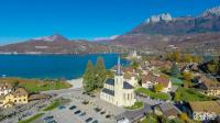 Village de Duingt vue du ciel par un drone