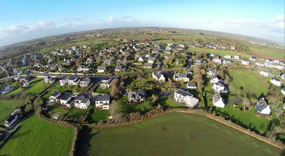 Village de Locmaria-Plouzané en Bretagne vue du ciel