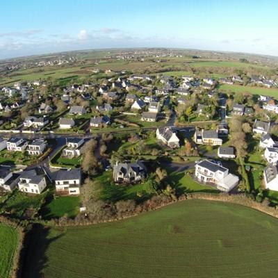 Village de Locmaria-Plouzané en Bretagne vue du ciel