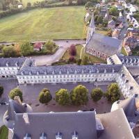 Village de Mesnières-en-Bray en Normandie vue du ciel
