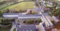 Village de Mesnières-en-Bray en Normandie vue du ciel