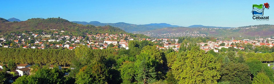 Ville de Cébazat vue du ciel par drone