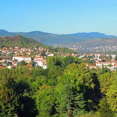 Ville de Cébazat vue du ciel par drone