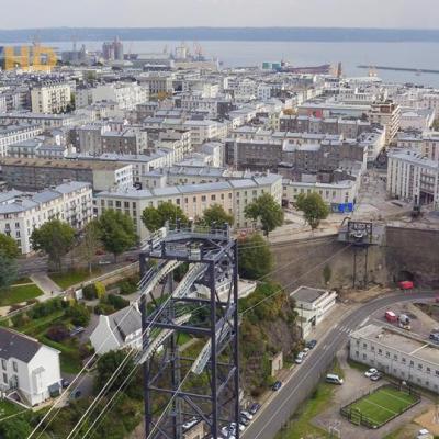 Vue aérienne de Brest photo de drone