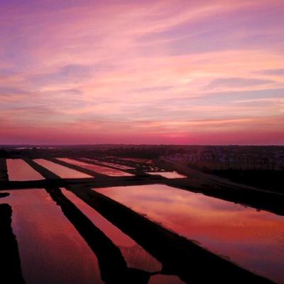 Vue aérienne de l’Île de Re photographiée par drone