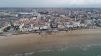 Vue aérienne de la ville des Sables-d’Olonne par drone