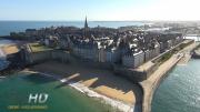Vue aérienne de Saint-Malo photographié par un drone