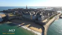 Vue aérienne de Saint-Malo photographié par un drone