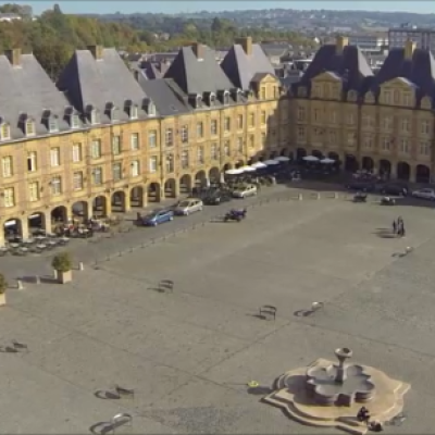 vue aerienne de ville photographie par drone