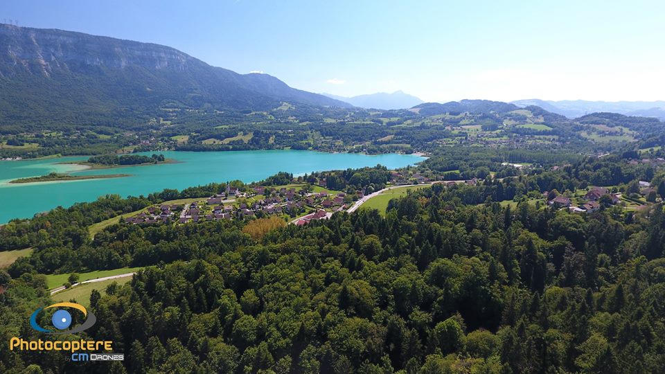 Paysage vue du ciel en Bourgogne-Franche-Comté